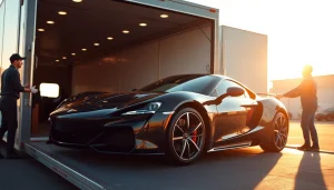 Transport luxury car with https://luxuryautocarriers.com showcasing premium protection and care