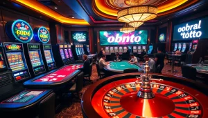 Rasakan permainan yang mendebarkan di 'obral toto' bersama para pemain di meja kasino yang penuh warna.