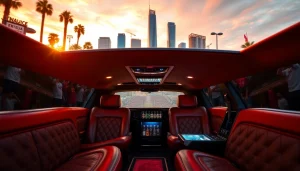 World Cup Group Transportation in a luxurious limousine surrounded by lively LA fans.