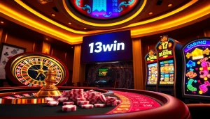 Experience thrilling gameplay at 13win with dynamic casino tables and vibrant slot machines.