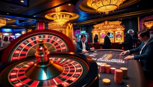 Experience the thrill at JUN88 with exciting gambling activities featuring poker and roulette.