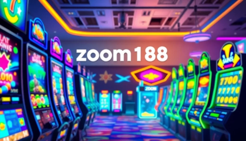 Menampilkan platform zoom188 dengan mesin slot warna-warni dan antarmuka yang ramah pengguna.