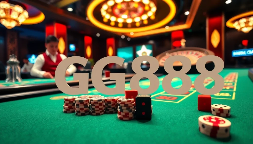 Experience the thrill of GG88 casino gaming with vibrant tables and high-stakes excitement.