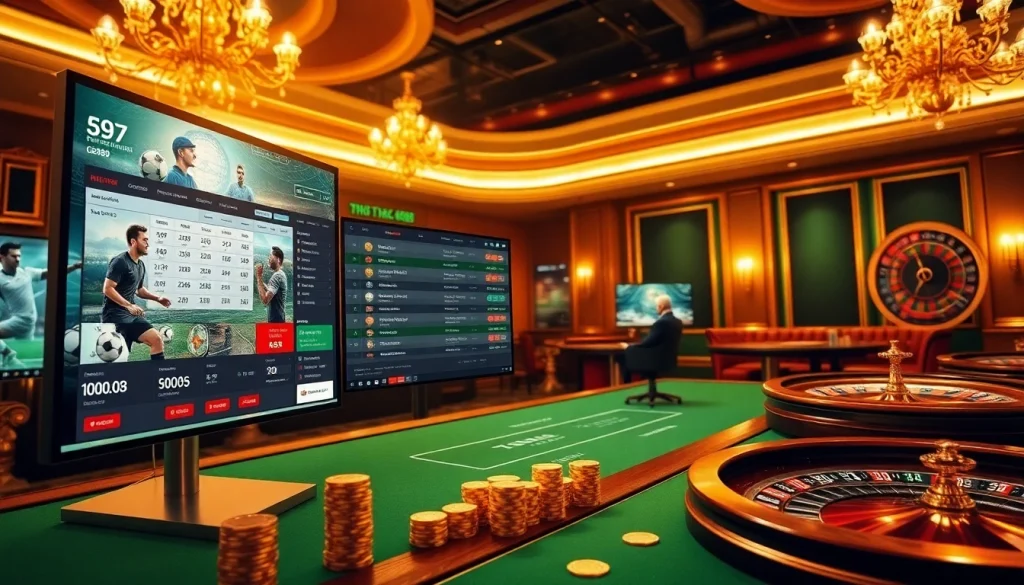 Action-packed betting scene featuring Thể Thao KG88 with dynamic sports odds and engaging players.