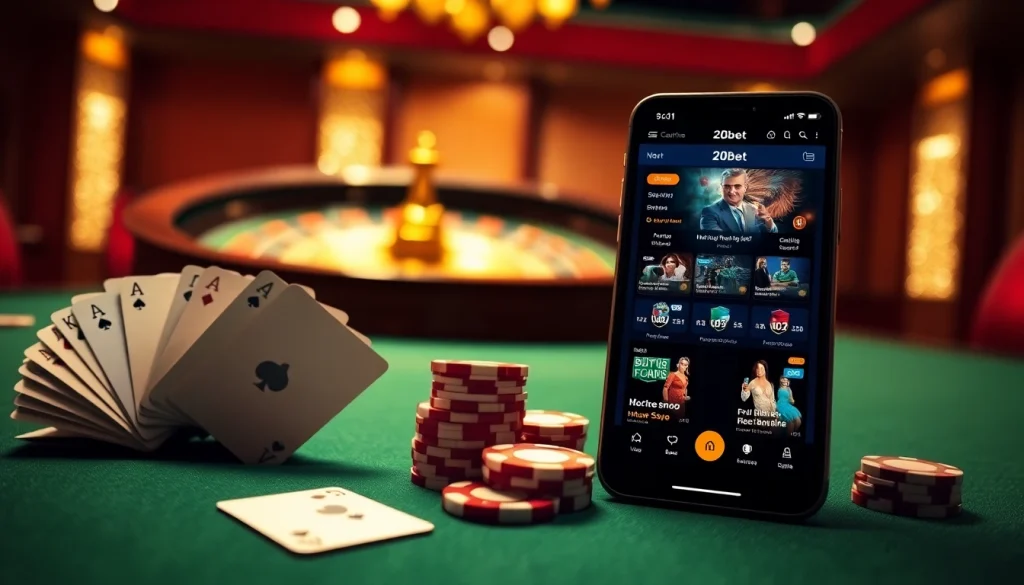 Play and Win with the 20bet App at a Luxurious Casino Table
