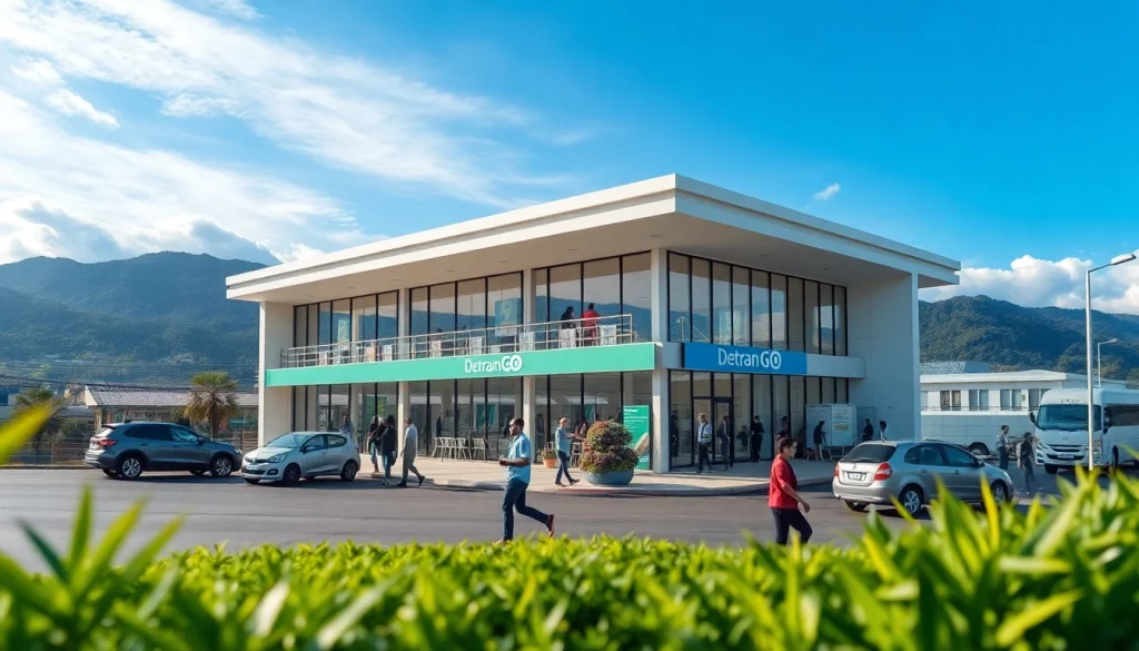Discover the Detran GO building in Goiás, showcasing modern public services and vibrant community engagement.