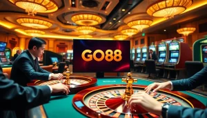 Experience the thrill of GO88 with vibrant casino gameplay and modern gambling visuals.