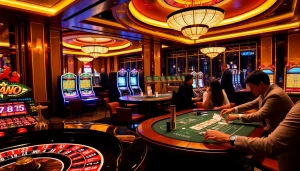 Experience the excitement of NK88 with vibrant tables and thrilling gambling action.