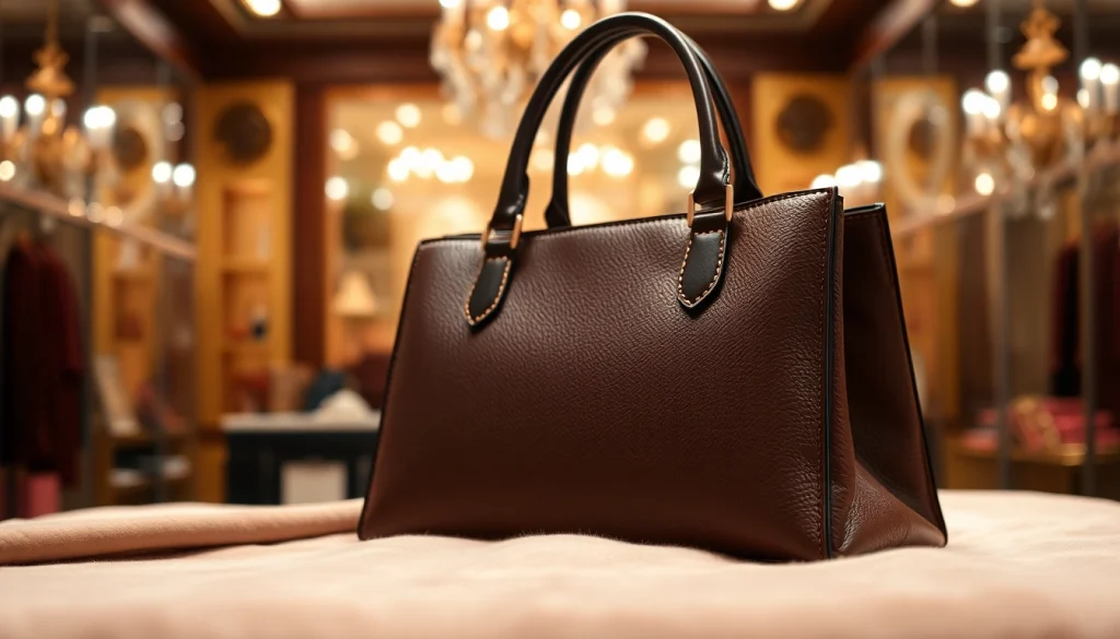레플리카 핸드백의 세밀한 디테일을 보여주는 고급스러운 이미지