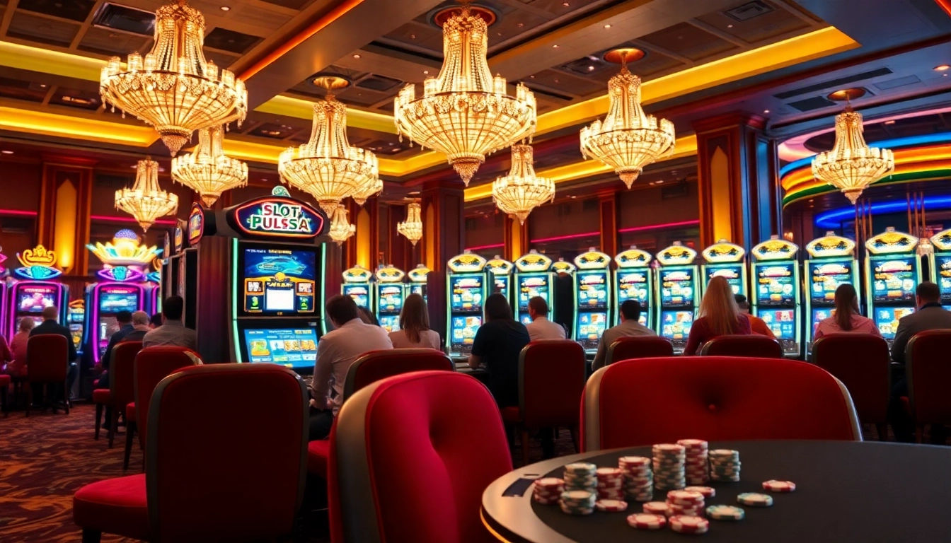 Rasakan kegembiraan slot pulsa bersama para pemain yang bermain di kasino mewah.