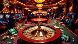 Players placing bets at a luxurious casino table, experiencing the excitement of TK88 betting strategies.
