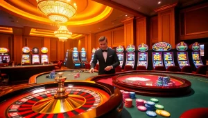 Experience thrilling gameplay at TK88 Casino with engaging dealers and vibrant gaming environments.