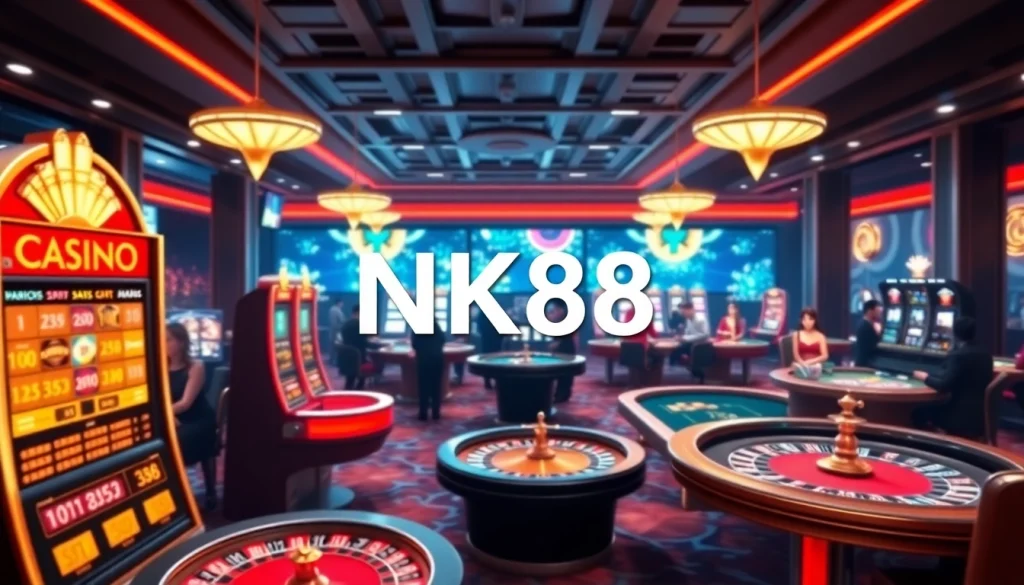 An inviting and luxurious online gambling experience at trang chủ NK88 with engaging casino games.