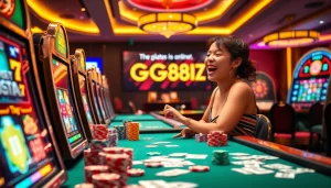 Engage in thrilling gaming action at https://gg88.biz/ with heated bets on vibrant slot machines and poker tables.