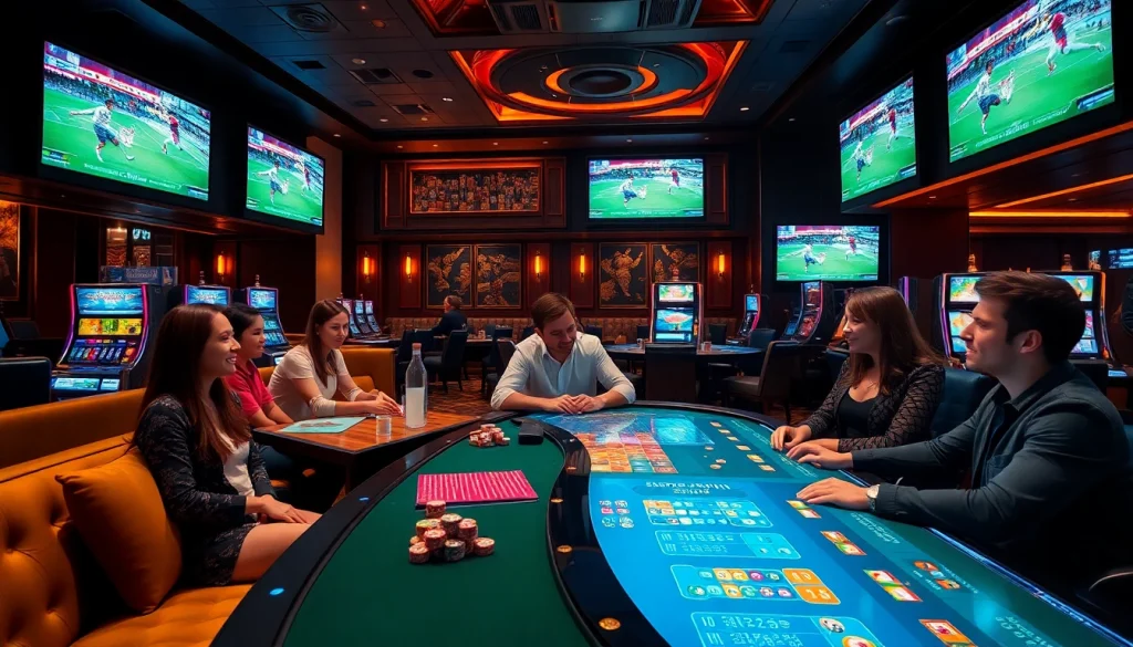 Experience thrilling sports betting excitement at https://vaoluoitv.it.com in a luxurious casino setting.