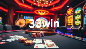 33win elevates your online gambling experience with engaging games on a vibrant casino floor.