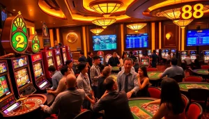 Experience thrilling gameplay at uu88 with vibrant casino tables and dynamic players.
