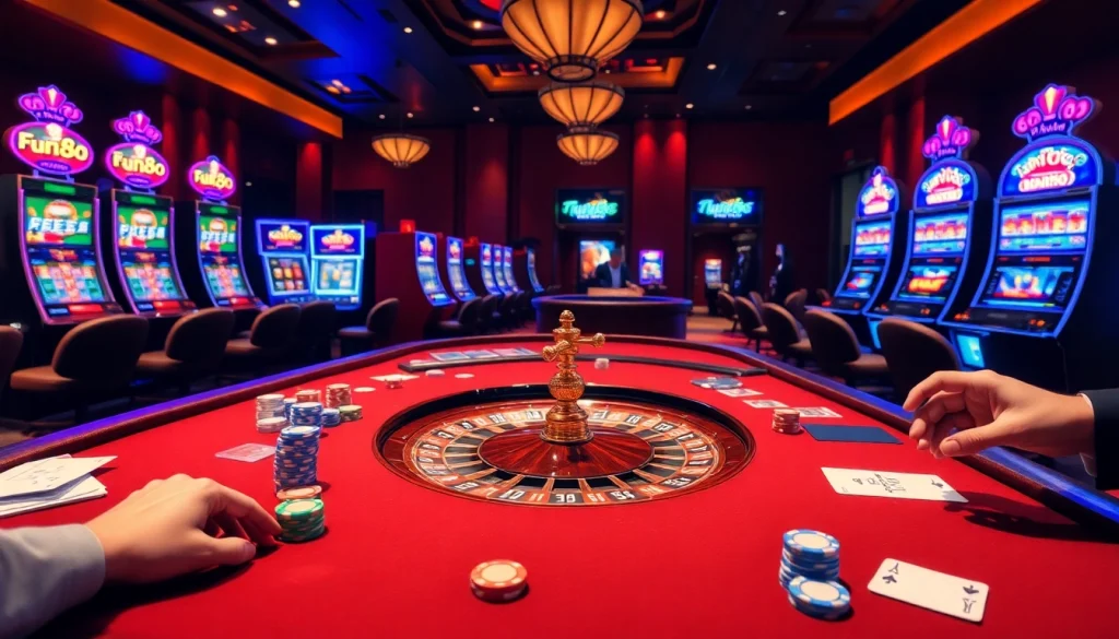 Experience the excitement of Fun88 with luxuriously designed casino games, roulette, and dynamic gaming action.