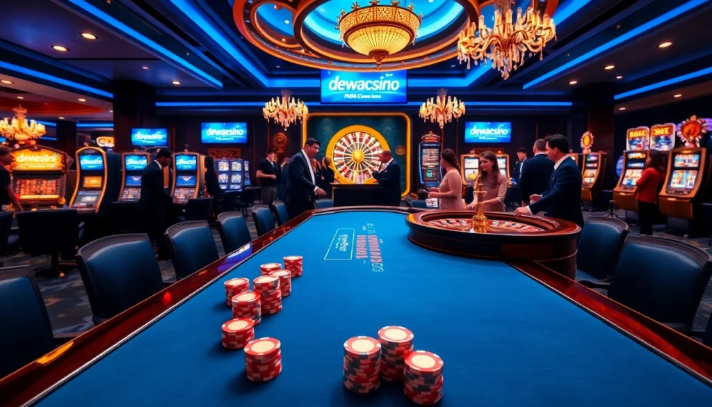 Experience the thrill of live gaming at DewaCasino with exciting table games and betting options.