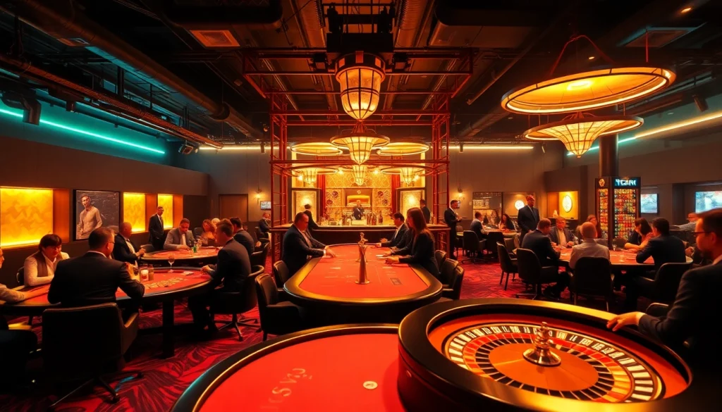 Experience excitement at a high-stakes poker game enhanced by a luxurious scaffolding Bolton-themed bar.