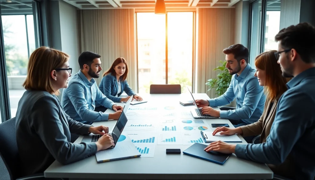 Generate business growth insights during a strategic meeting with a diverse team.