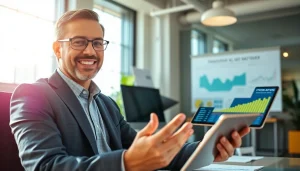 Acheter Bitcoin avec un conseiller financier dans un bureau moderne, éclairage naturel.