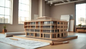 Architekturmodellbau Gelsenkirchen präsentiert detailreiches Architekturmodell mit präziser Gestaltung.