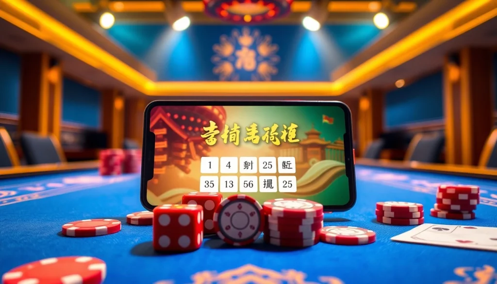 Experience the thrill of app tài xỉu online in a luxurious casino setting with exciting gaming elements.