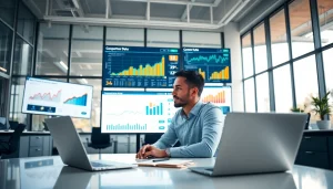 Find competitor customer list through dedicated analysis in a modern office.