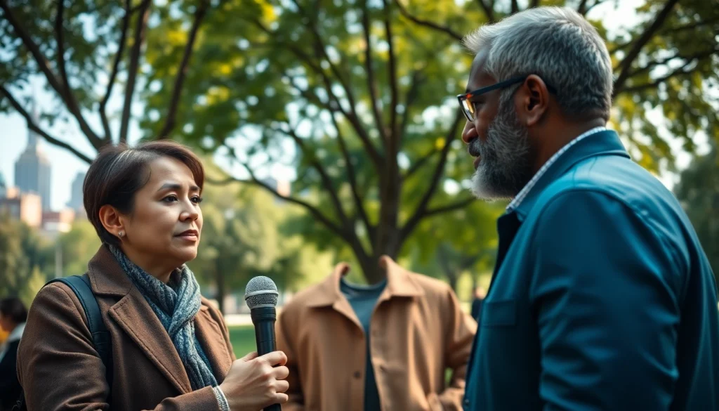 Usa Today features an interview scene highlighting community engagement and leadership.
