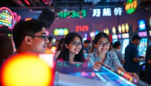 Pengalaman bermain mpo1221 di lingkungan permainan digital yang ramai dan berwarna.