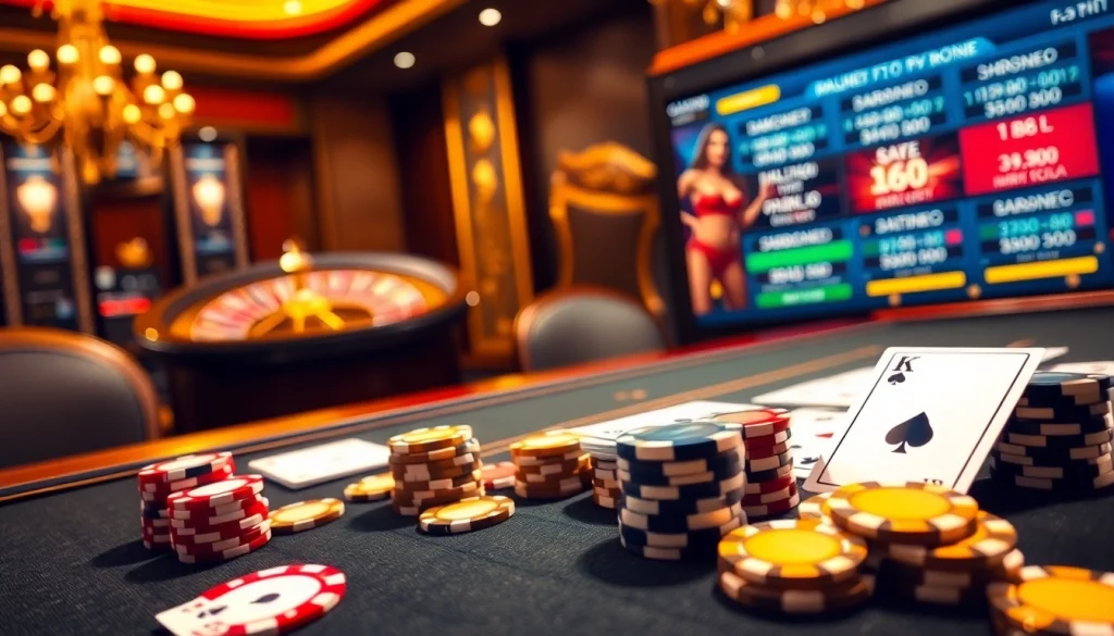Engage in thrilling gaming at https://uk88.za.com/ with poker chips and a roulette wheel.