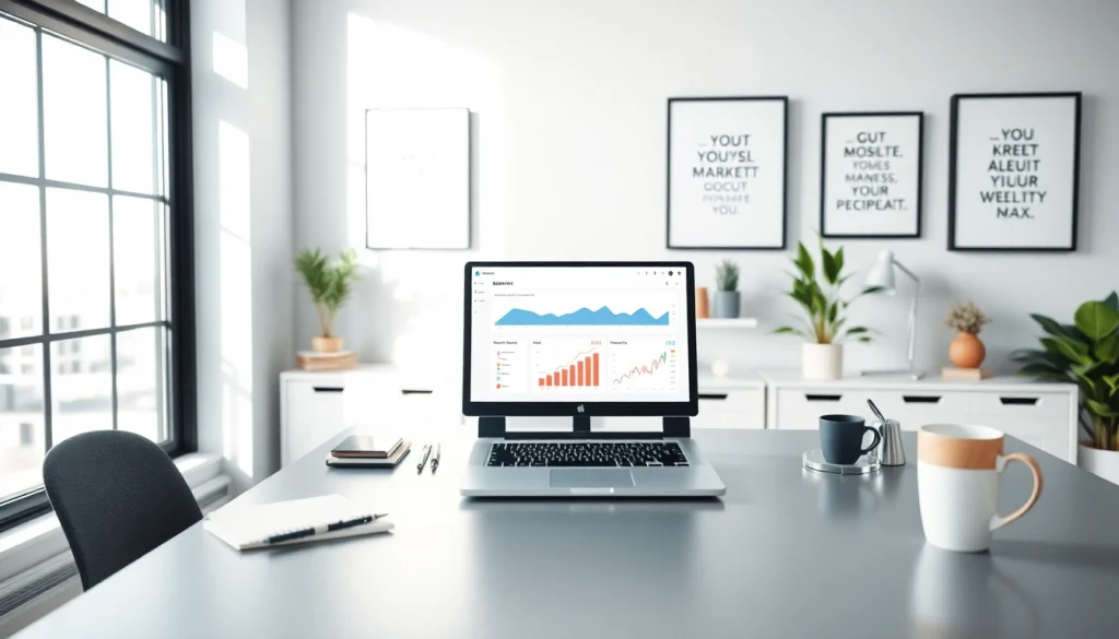 View of a professional workspace showcasing analytics at https://www.pnmmedia.com with inviting atmosphere.