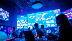 Experience the excitement of online gaming with https://jun88pl.com/ showcasing diverse players and engaging interactive screens.