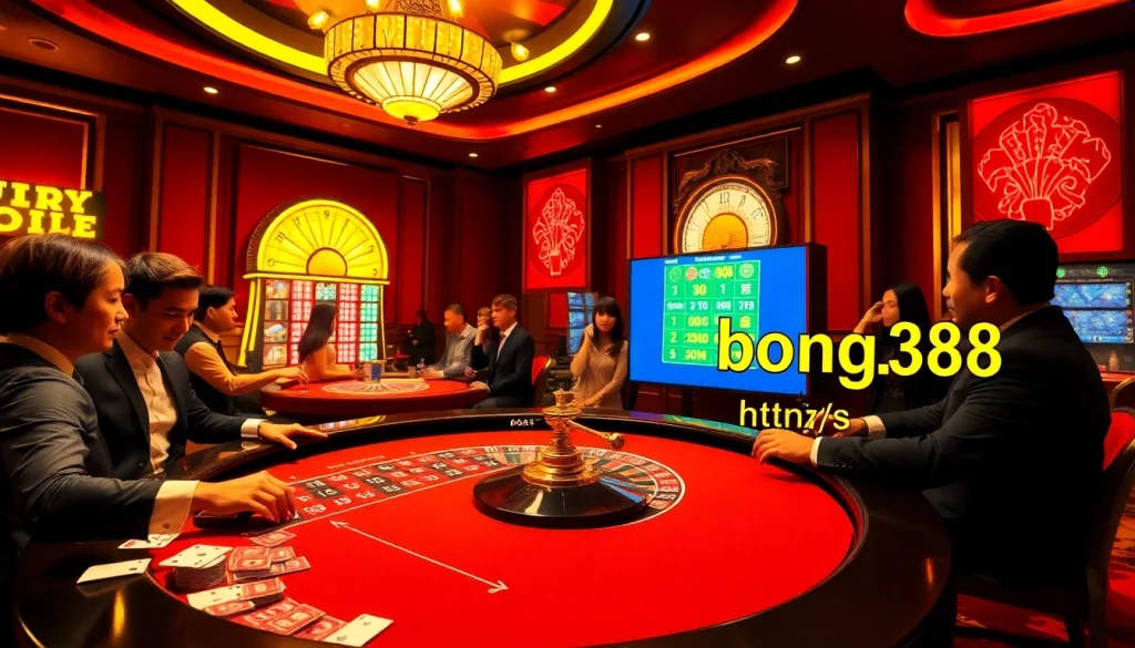 Bet big at the thrilling casino scene featuring BONG88 at https://bong88.casa/ with live roulette and poker excitement.