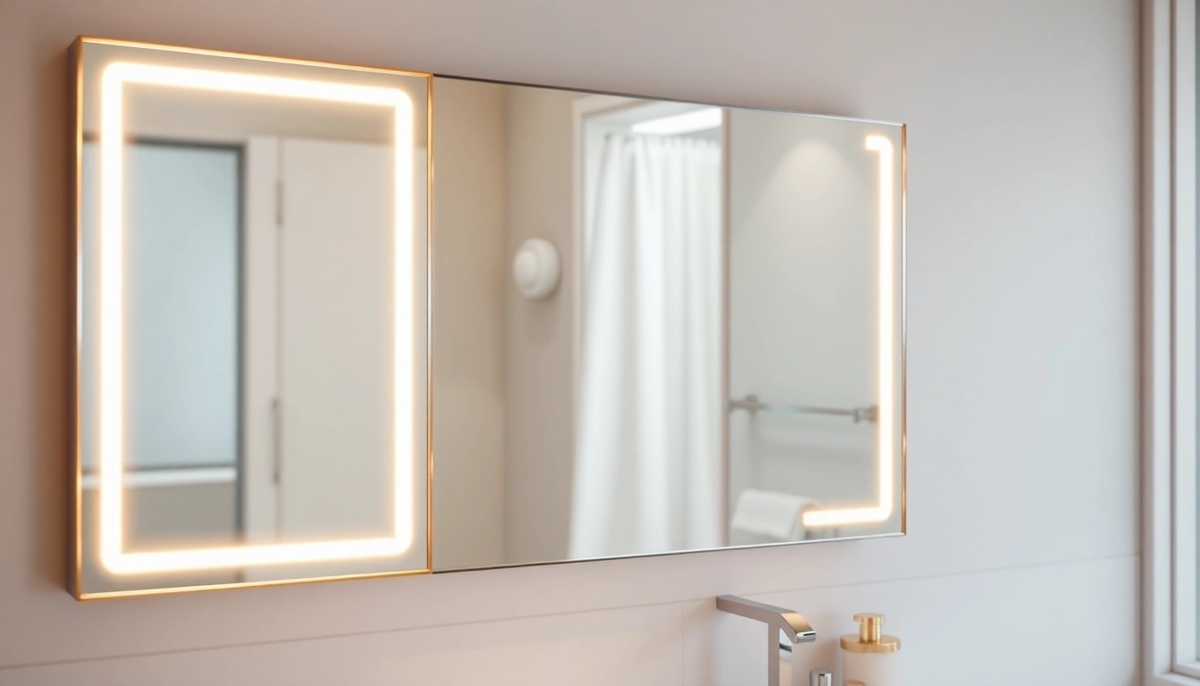 Enhance Your Space with Stunning Mirror and LED Lights