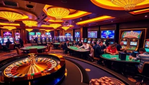 Engage in thrilling gameplay at https://febet8.com with lively poker tables and a roulette wheel.