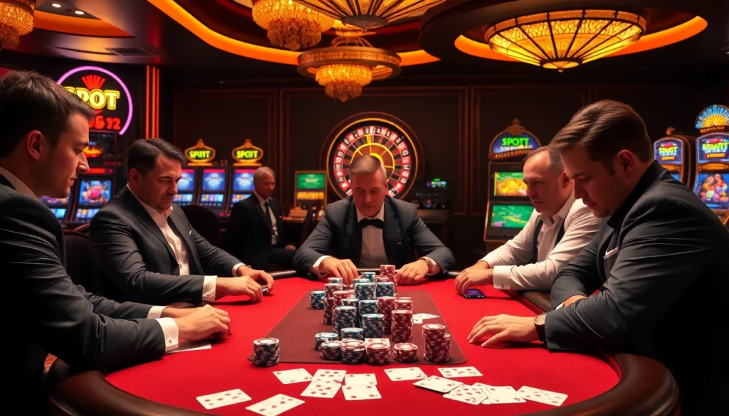 Experience the thrill of high-stakes gaming at https://89bet.vegas/ with vibrant poker action and glamorous casino elements.