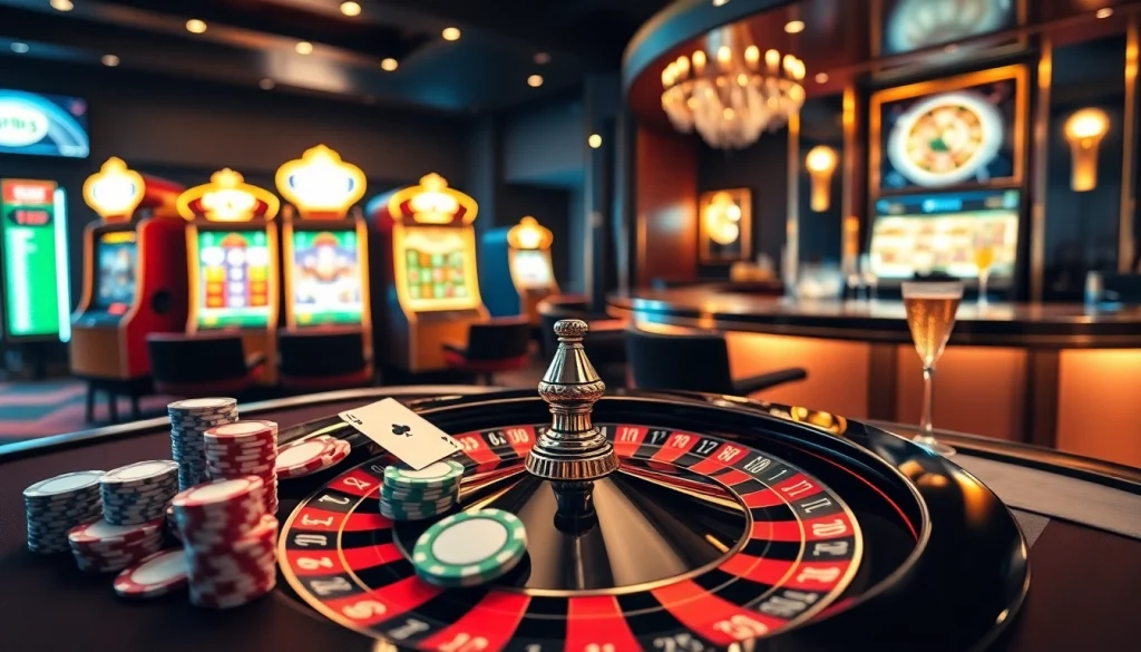 Experience the excitement of SHBET at a luxurious casino table with poker chips and roulette.