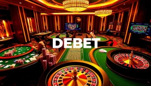 Engage in thrilling gameplay at https://debet.hot/ with vibrant casino tables and exciting betting options.