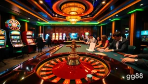Players experiencing the excitement of gg88 gaming at a luxurious casino table.