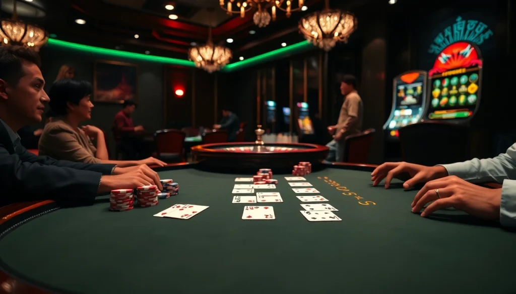 Experience the thrill of casino gaming with Link vào s8 at a luxurious poker table.