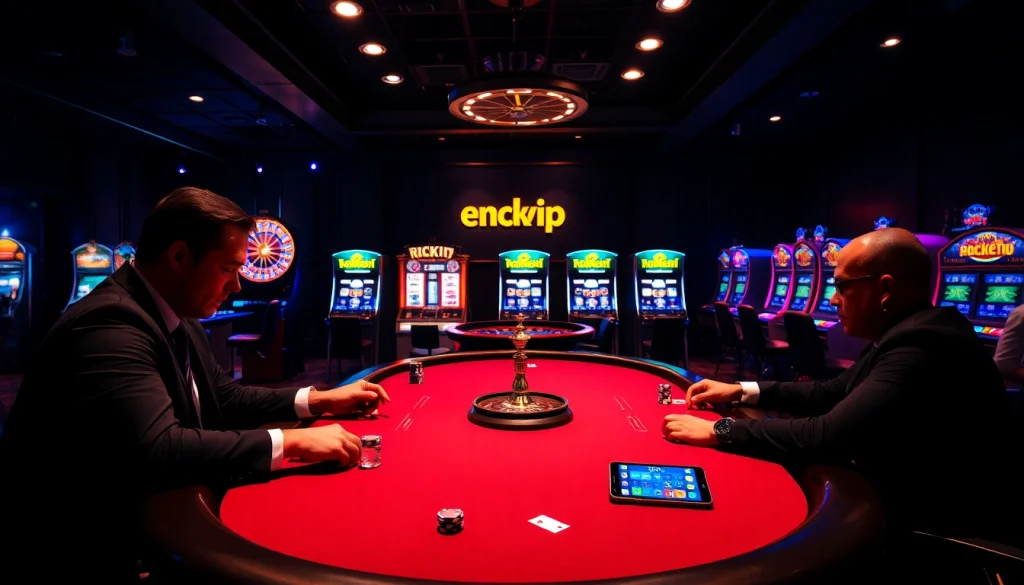Experience high-stakes action at a professional rikvip poker table, where strategy and excitement collide.