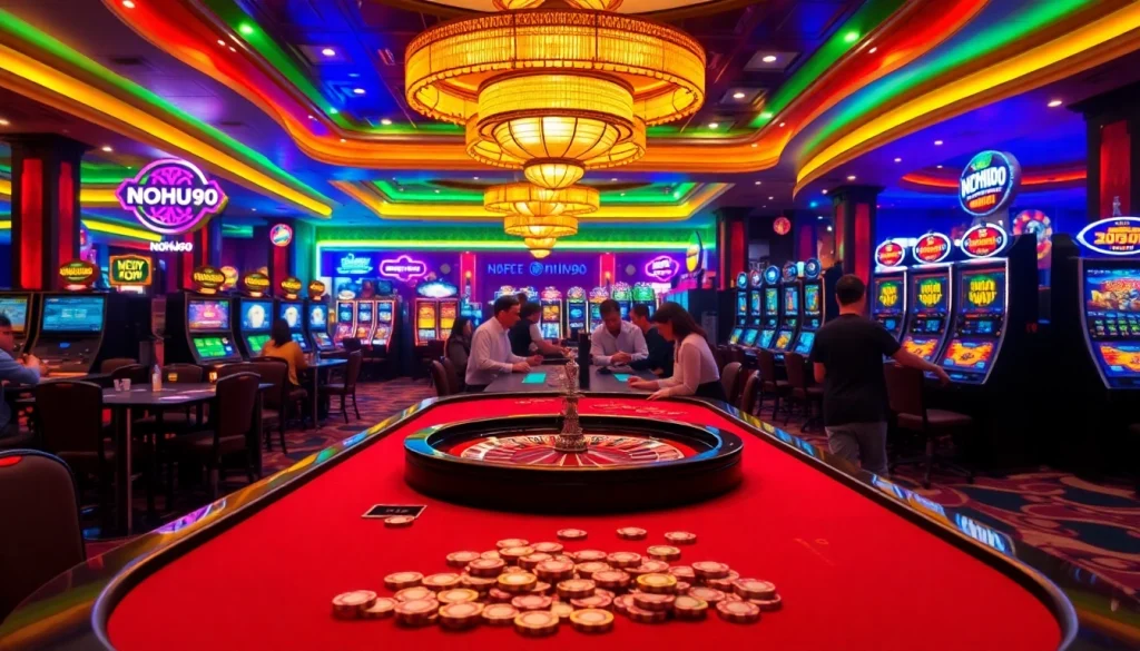 Experience NOHU90 high-stakes action at vibrant casino tables filled with excitement.