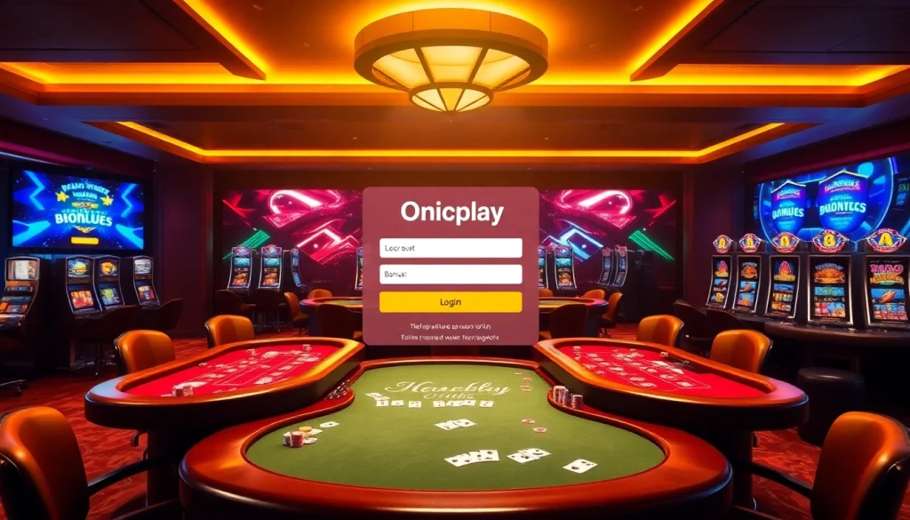 Experience thrill and excitement with Onicplay login at a luxurious online casino.