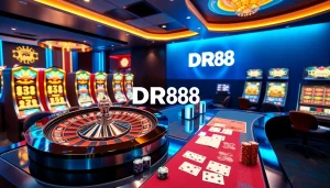 Players enjoy the excitement of online gambling at DR88 with a vibrant casino scene.