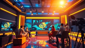 Exciting Lauthaitv studio showcasing dynamic media production and collaboration.