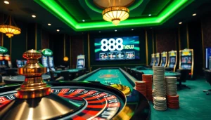 Experience thrilling gaming at 888new with vibrant casino tables and engaging online features.