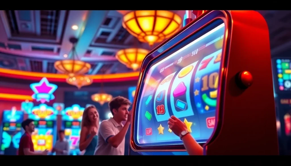 Mainkan qqslot777 dengan penuh semangat di lingkungan kasino yang meriah.