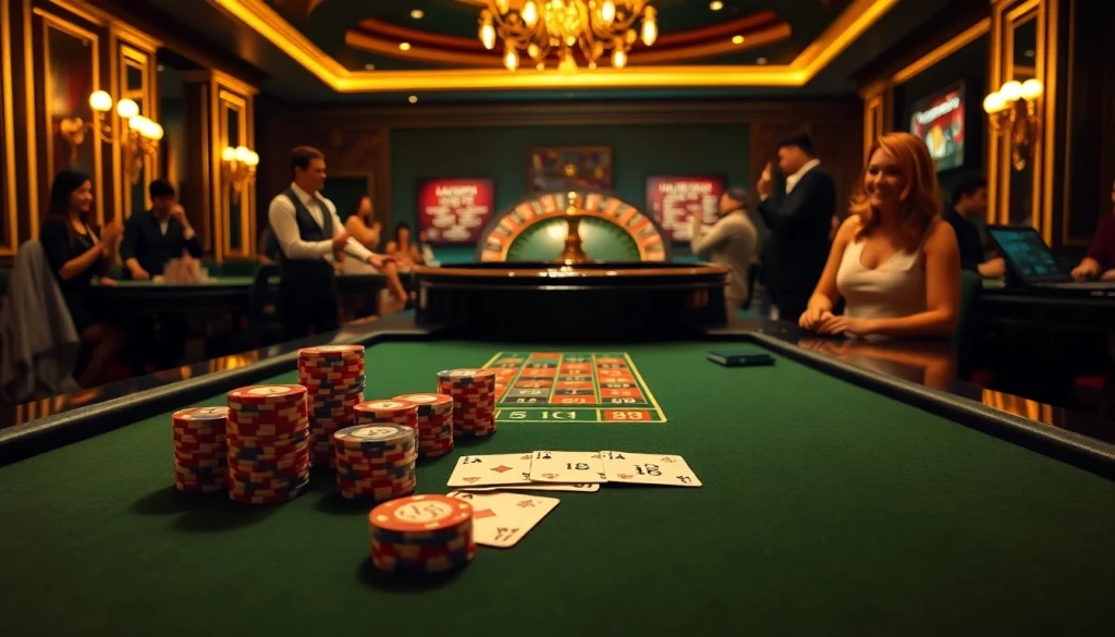 Players engaged in high-stakes poker at the luxurious casino, reflecting the hidden wiki.